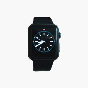 Apple Watch Series 4 Space Gray Aluminum Case with White Sport Band