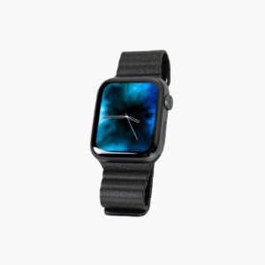Apple Watch Series 4 Space Gray Aluminum Case with Leather Loop
